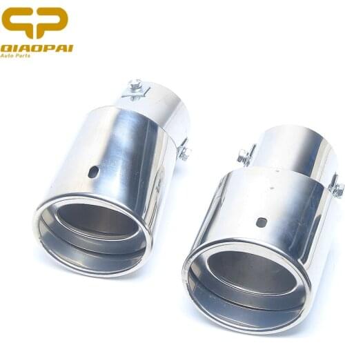 Modified Car Exhaust Muffler Tail Stainless Steel Pipe Chrome Trim Exhaust Rear Tail Muffler Tip Auto Car Tail Throat For Honda