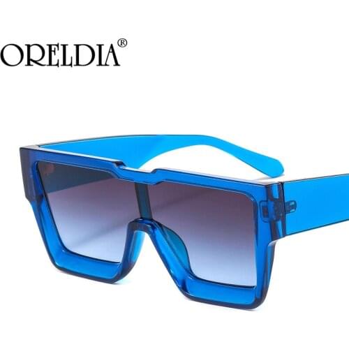 Fashion Rectangle Sunglasses Oversized Frames Sun Glasses Women Punk Piece Eyeglasses Lady Luxury Brand Designer Eyewear UV400