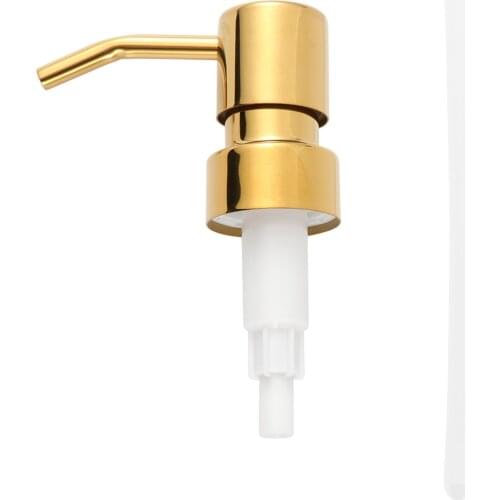 Bottle Pump Stainless Steel Bottle Pump Rose Gold Shower Nozzle Electroplating Pump Head Shampoo Press Pump for Dorm Home Office