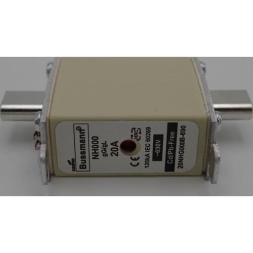 NH000 Fuse 20NHG000B-690 20A 690V Ceramic Fuse for short circuit protection
