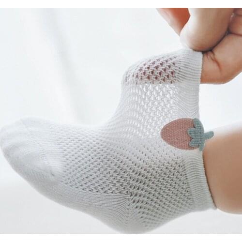 3 pairs Baby Socks Newborn Kid Boys Girls Mesh Hollow Out Fish net Summer Socks Cute Sweet Stretch Toddler Infant Socks