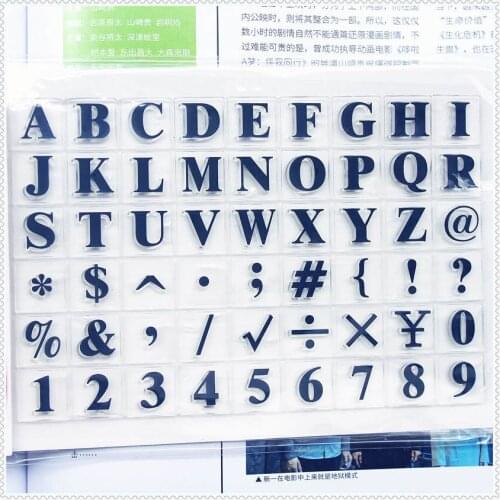 PANFELOU 11.3*15.56cm English alphabet Transparent Silicone Rubber Clear Stamps cartoon for Scrapbooking/DIY wedding album