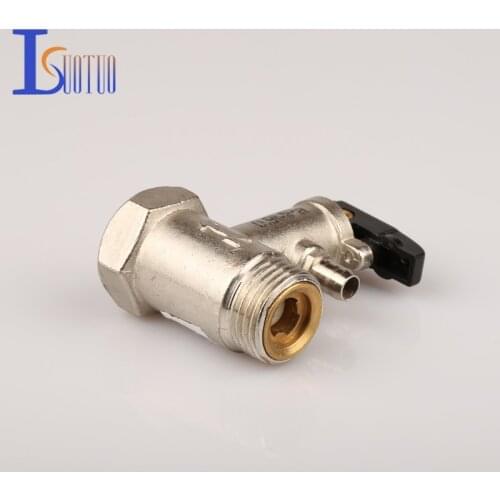 Isuotuo 0.9MPa DN15 Relief Valve Brass Black 1/2" Safety Valve for Electric Water Heater 99C