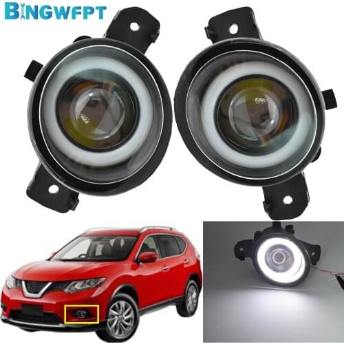 2PCS Fog Lamp DRL Car H11 12V LED Bulb Daytime Running Light Fog Light For Nissan X-Trail Xtrail T32 2014 2015 2016