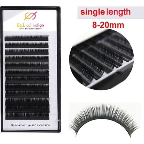 2 tray 12rows/case 8-15mm JBCD Curl Eyelashes Extension Lashes Individual Eyelash Extension Make up