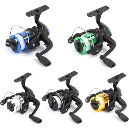 Fishing Reals Aluminum Body Spinning Reel High Speed G-Ratio 5.2:1 Fishing Reels With Line Copper Rod Rack Drive Fishing Tools