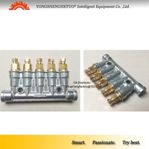 Haitian dedicated OIL distributor Pressurized detective volumetric separator valve lubrication divider 5outlets T8618