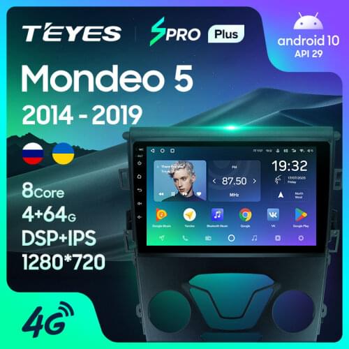 TEYES SPRO For Ford Mondeo 5 2014 2015 2016 2019 Car Radio Multimedia Video Player Navigation GPS Android 8.1 No 2din 2 din dvd