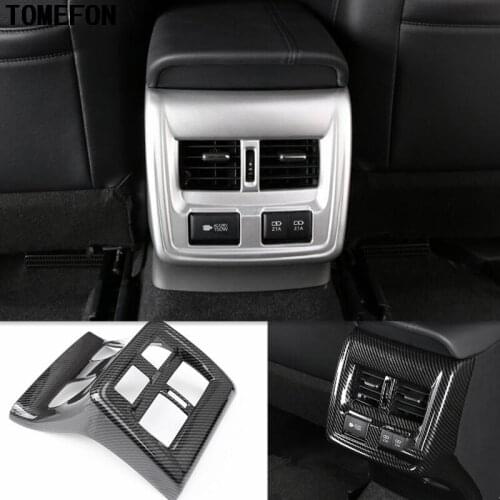 TOMEFON For Toyota Avalon XX50 2019 Car Rear Armrest Air Condition Vent AC Outlet Panel USB Cover Trim Interior Accessories ABS