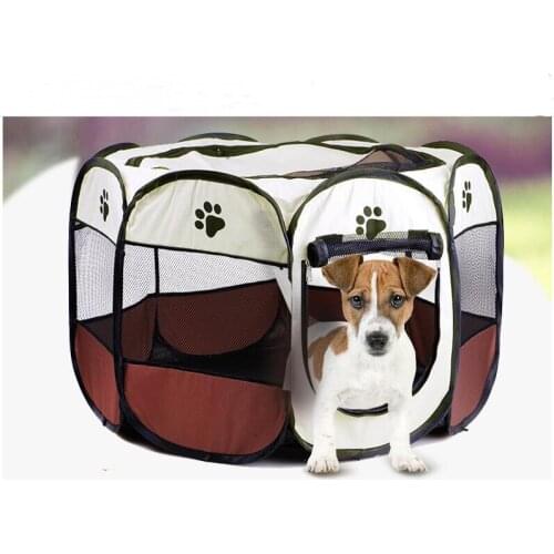 Eight-sided cage pet production room dog cage removable and washable folding octagonal fence waterproof resistant dog tent