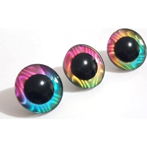 20pcs/lot Big Size 30mm/35mm/40mm 3D Findings Stuffed Toys Glitter Safety Eyes Plastic Safety Eyes