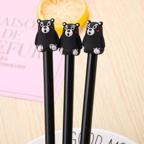 20 pcs Cute stereo bear neutral pen creative student stationery good bear water pen quality office signature pen