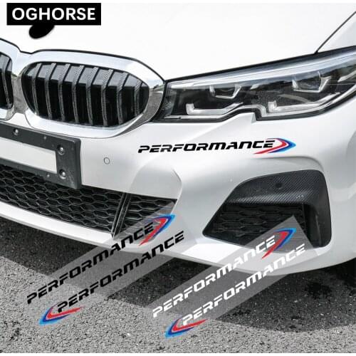 2X Front Bumper Decal New M Performance Sticker For BMW E90 E46 E39 E60 F30 F20 G30 X6 F16 F10 F34 X3 X4 X5 E70 F15 M3 M5 Z4 G20