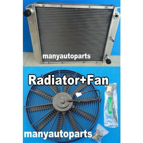 3 ROW aluminum radiator + FAN FOR Volvo 240/242/244/245/264/265/740/745/760/780/940/DL/GLE MT