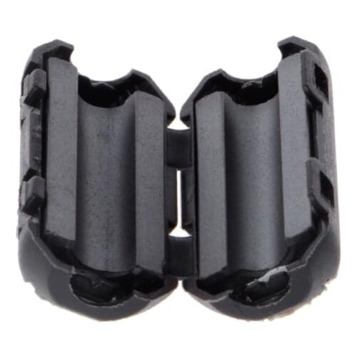 5 Pcs 5mm Clip-On Ferrite Ring Core Noise Suppressor EMI RFI Clip Cable E56B