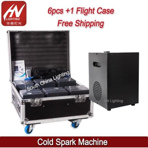 6pcs Cold flame Fireworks Stage Fountain Safe Spark Fireworks Machine indoor For Wedding Party