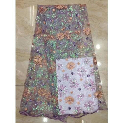 African Lace Lace Fabric 2021 High Quality Fashion Style Nigeria Embroidery Tulle Lace Fabric Material D3861