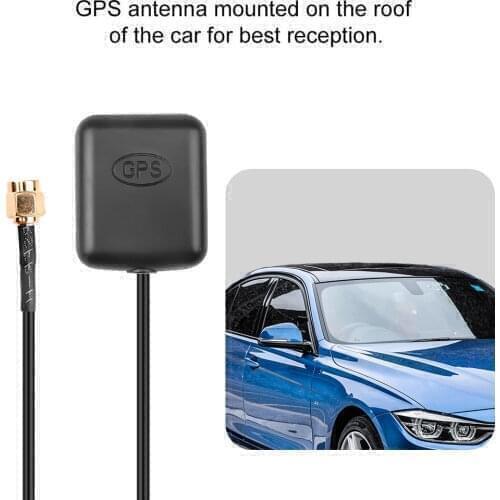 Auto Aerial Car Gps Antenna SMA Connector 2M Cable Gps Receiver Adapter with 90 Degree connector for Car Navigation Player DVR