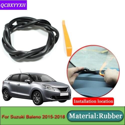 Car-styling For Suzuki Baleno 2015-2018 Anti-Noise Soundproof Dustproof Car Dashboard Windshield Sealing Strips Auto Accessories
