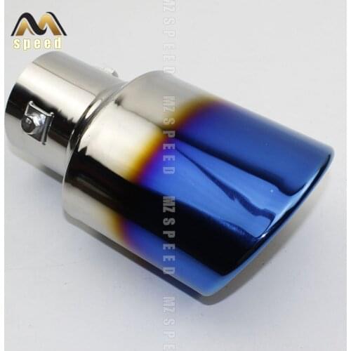 Car accessories Exhaust system Muffler Universal silver blue exhaust tip Boutique snap-type exhaust muffler