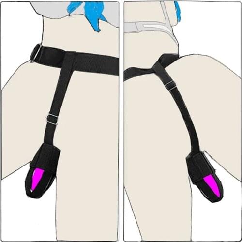 BDSM Bondage Restraint Belt Harness Holder Strap-on Nylon Waist Massage Masturbate Belt Vibrator Constrained Forced Slave Fetish