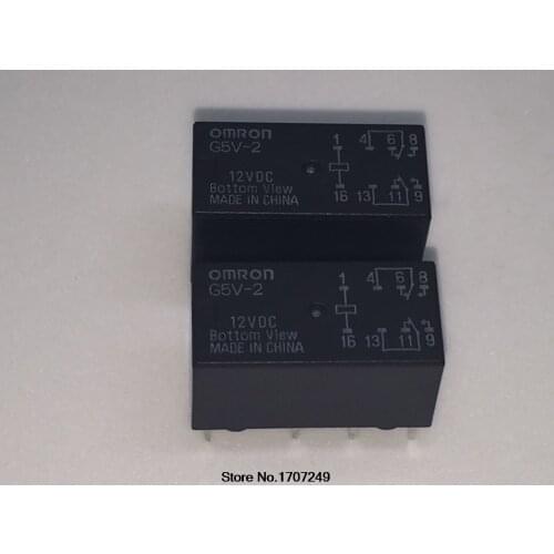 Free shipping 50pcs/lot new original Omron Relay G5V-2-12VDC G5V-2-12V G5V-2 G5V-2-DC12V G5V-2 DC12V 2A 8PIN