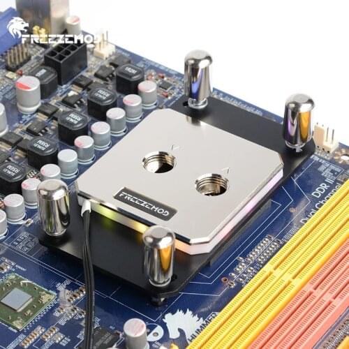 FREEZEMOD CPU Water Cooler block full Metal 60*60 Cover Symphony RGB For AM2 AM3 AM4. AMD-JB3TR