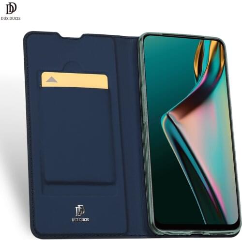 For OPPO Realme X / OPPO K3 DUX DUCIS Skin Pro Series Flip Cover Luxury Leather Wallet Case Full Good Protection Steady Stand