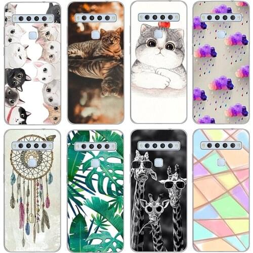 For TCL 10L Case Patterned Cover Soft Silicon Phone Case for TCL 10L 10 Pro 10pro case Funda for TCL 10 Pro case Coque