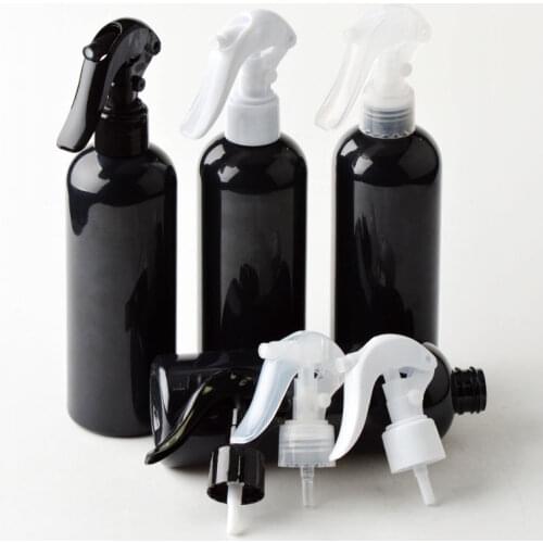 200pcs/lot 300ml Black Plastic Spray Bottle with trigger