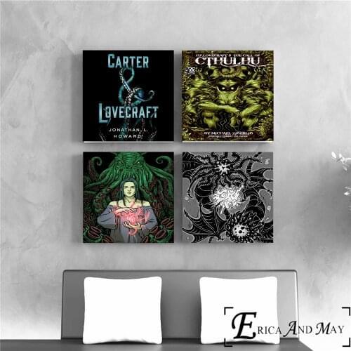 H.P. Lovecraft Horror Abstract Canvas Prints Modern Painting Posters Wall Art Pictures For Living Room Decoration No Frame