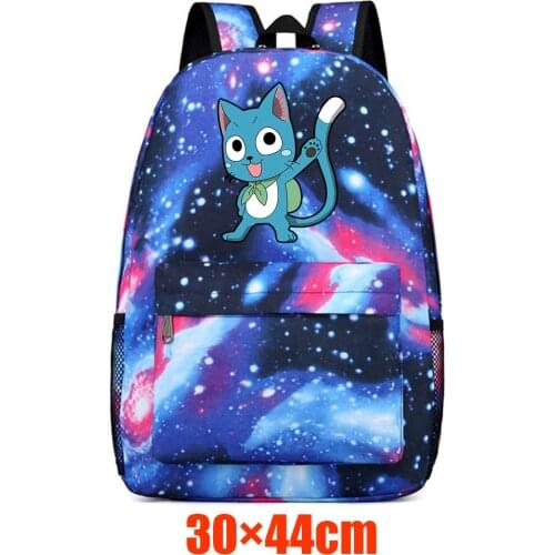 Anime Fairy Tail Canvas Teenger Backpack Casual Schoolbag Packsack High Quality Unisex Student Travel Laptop Bag