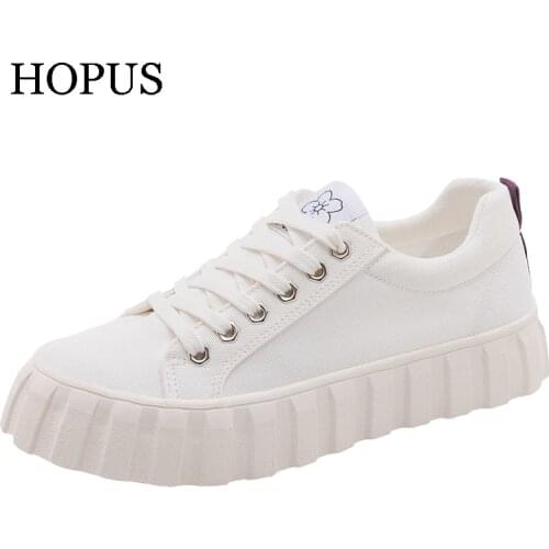 Women Platform Shoes Spring Summer New Fashion Women Shoes Casual Solid Canvas High Quality Women Casual Shoes Fashion Sneakers