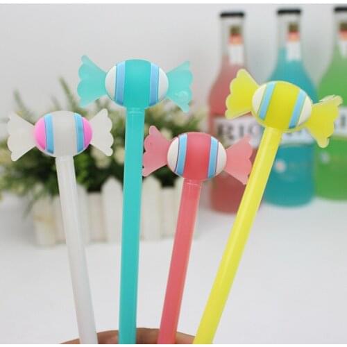 Candy Styling Pen Cute Gel Pen Korea Creative Small Fresh Black Water Pen Student Stationery Wholesale Cute School Supplies