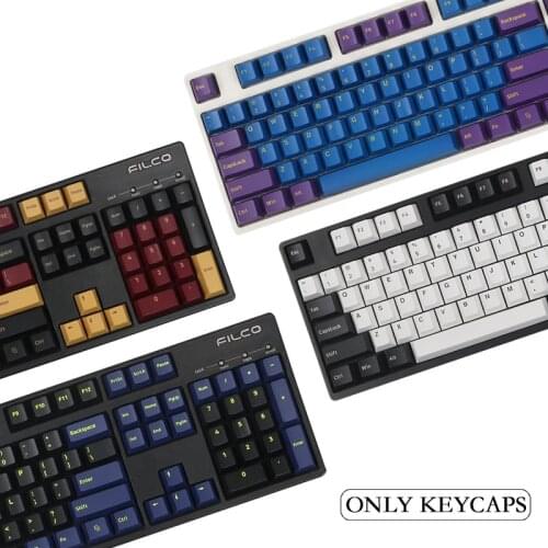 166 Keys PBT DOUBLE SHOT Cherry Profile Keycap Thick GMK Lris/ Red Samurai/Olivia/Striker/Night Runner For Mechanical Keyboard