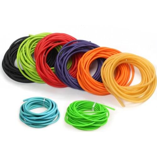 Outdoor Resistance Bands Natural Latex Rubber Tube 1745/2050/3050/3060 Stretch Elastic Slingshot Replacement Band 5 Color