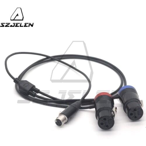 Ta5f to two Low-Profile XLR NEUTRIK 3pin XLR female for Zaxcom qrx200 audio cable