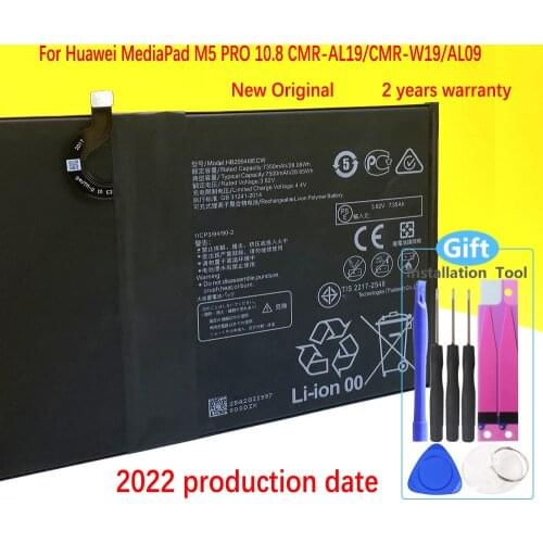 New Original 7500mAh Battery For Huawei MediaPad M5 Pro 10.8 CMR-W19 CMR-AL09 BAH2-L09 HB299418ECW High Quality