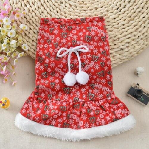 Dog Clothes for Summar Santa Doggy Costumes Clothing Pet Apparel Coat Dog Skirt Fashion S/M/L/XL