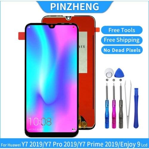 PINZHNEG 6.26'' LCD For Huawei Y7 2019 DUB-LX3 DUB-L23 DUB-LX1 Y7 Prime 2019 LCD Display Touch Screen Sensor Repair Parts