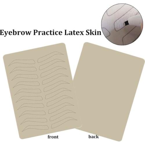 10/5pcs Microblading Supplies Eyebrow Practice Latex Skin Permanent Makeup Eyebrow Tattoo Training No Ink Needed Dotting Line