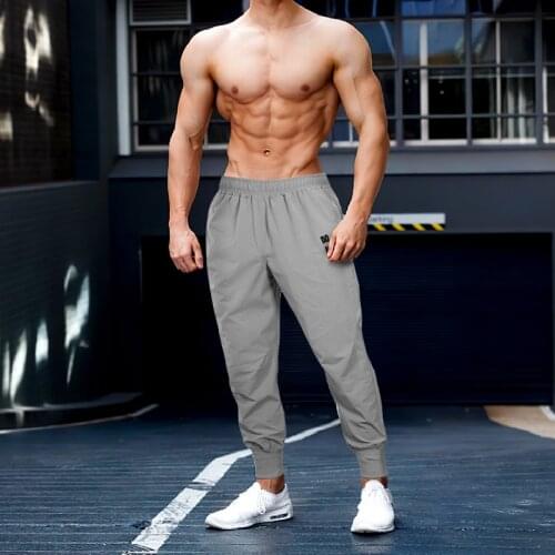 Jogging Pants Men Muscle Fitness Running Training Sports Quick Dry Gym Pants Training Sweatpants Bodybuilding Casual Trousers