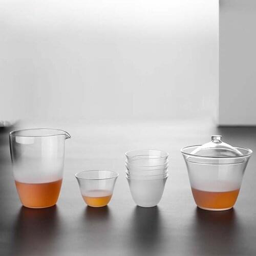 Heat-resistant glass cloud cup thickening tea separator cup tea sea Kung Fu tea set accessories home hotel travel