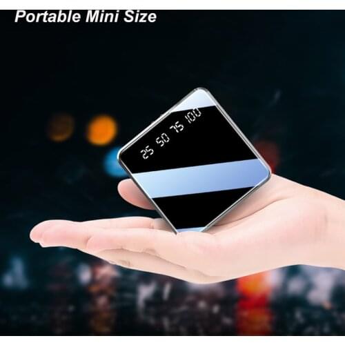 10000mAh Power Bank Dual USB Mini Portable Mobile Phone External Battery Powerbank for iPhone Samsung Xiaomi