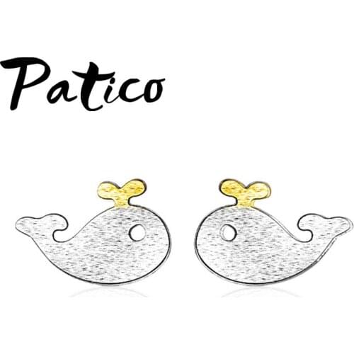 Women Best Fashion Small Fish Stud Earrings For Sale 925 Sterling Silver Best Selling Wedding Engagement Party Jewelry Gifts