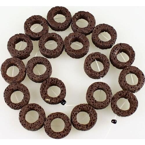 1 strand/lot) 19x7mm Lava Tube Loose Beads Stone Beads 19 Pieces/ strand Multi-color for you choose