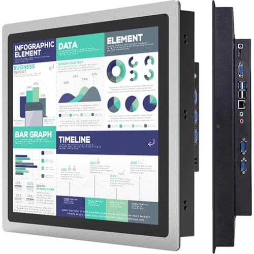 10.4 inch embedded industrial tablet PC capacitive touch screen metal shell computer host monitoring monitor Intel Core i7-7600U