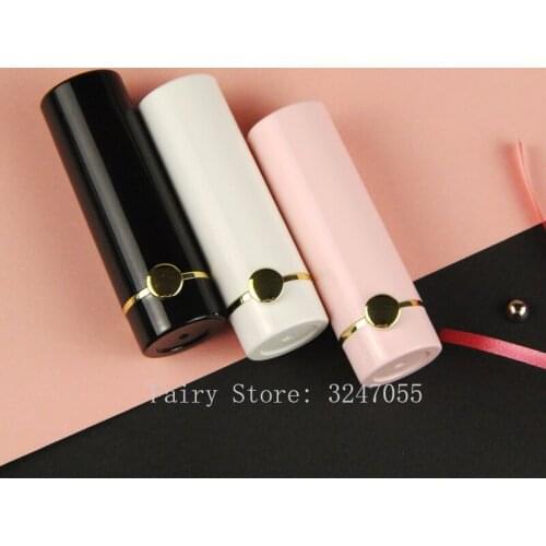 12.1mm 10/30/50pcs Black White Pink Round Empty Lipstick Tube Lip Balm Container Lipstick Shell Packaging Makeup Cosmetics