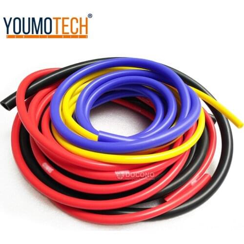 5M Bule Black Red Yellow 3mm/4mm/6mm/8mm Auto Car Vacuum Silicone Hose Racing Line Pipe Tube Car-styling