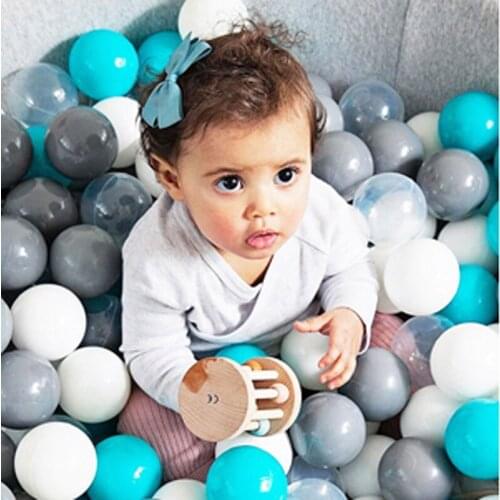 50 Pcs Soft Plastic Ocean Balls for Dry Pool Eco-Friendly Ball Pit Colorful Kids Christmas Balls Toys for Children Dia 7CM